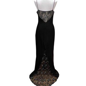 Vintage Jovani Formal Dress Medium Gown Large Y2K Maxi Prom Dress 90s Bead Train